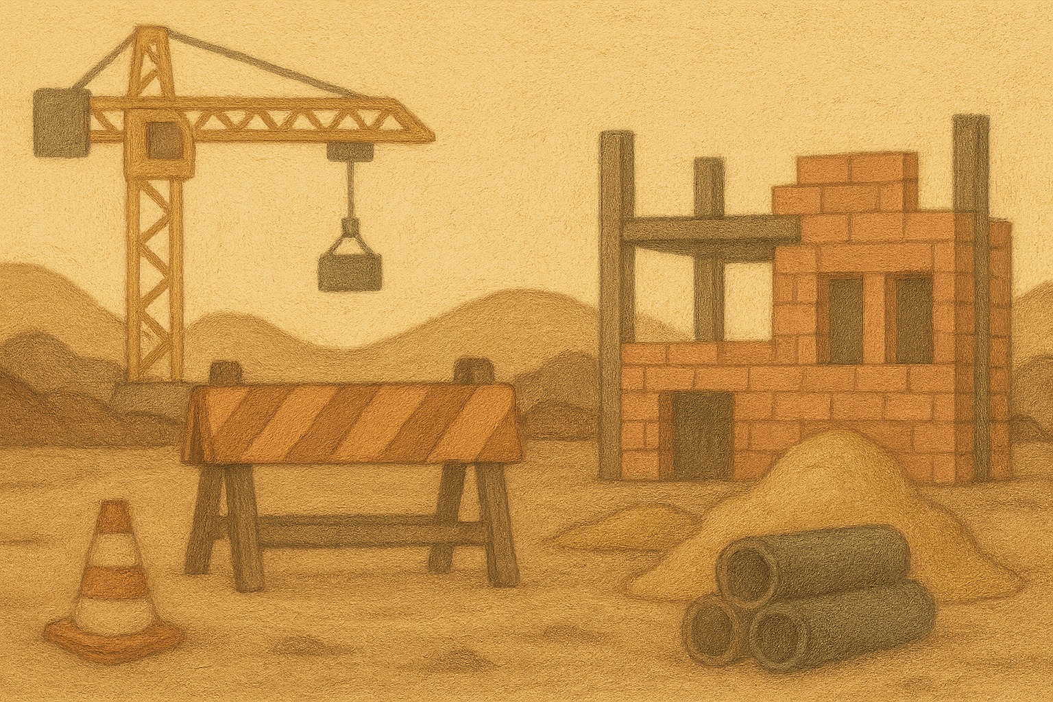 Bild von einer Baustelle